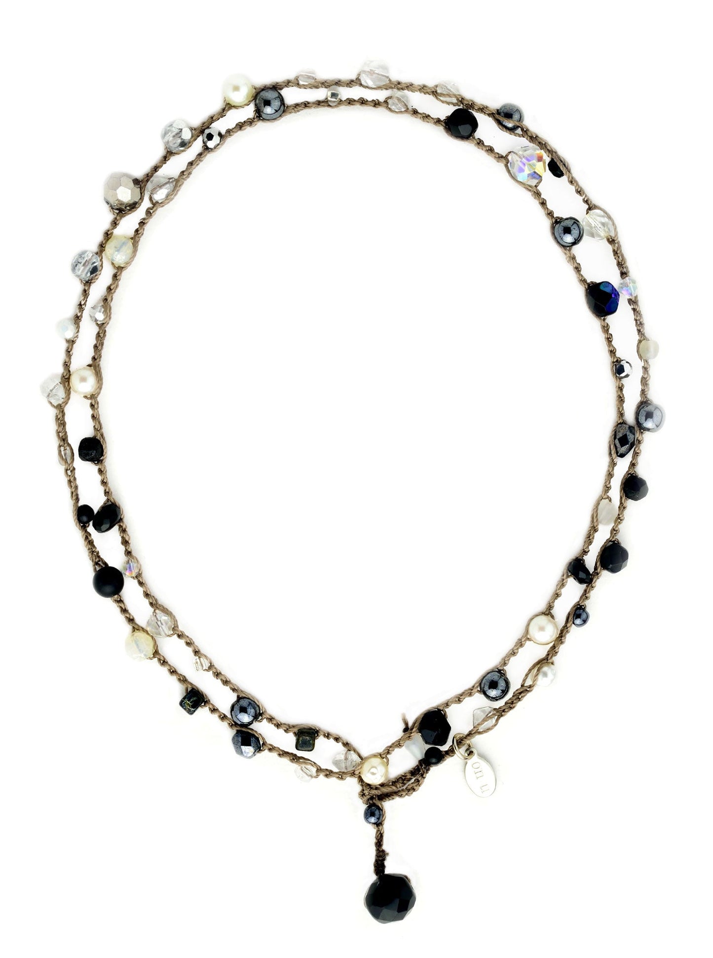 24/7 Necklace - B & W - On U Jewelry