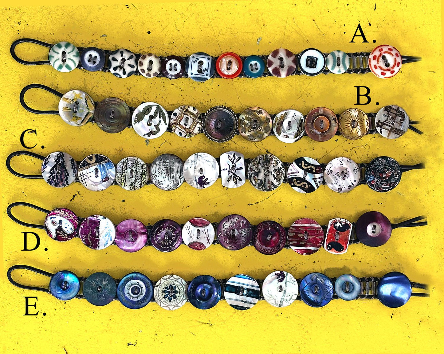 Antique Button Bracelets - On U Jewelry