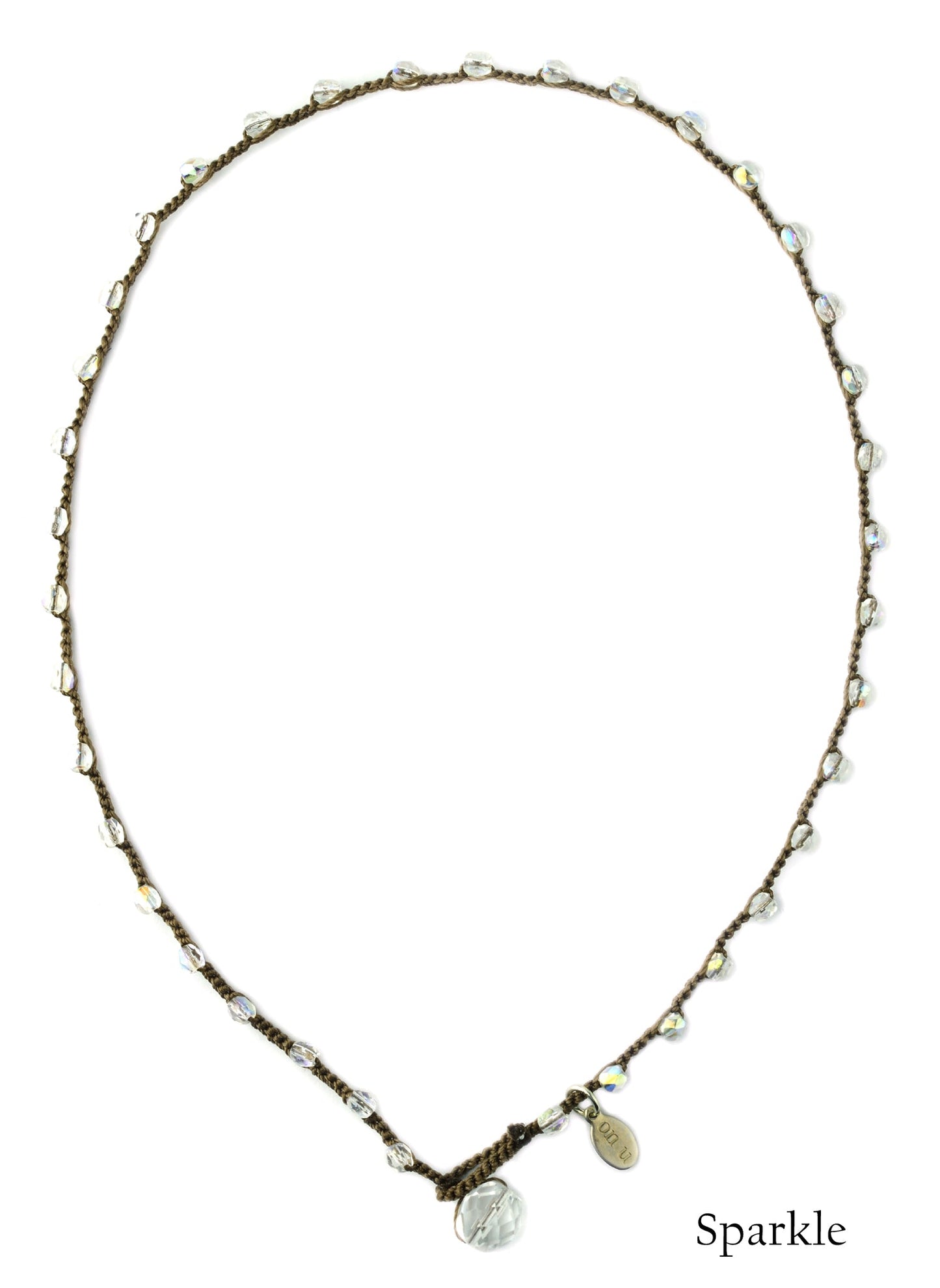 onujewelry.com - Small Bead Dot Necklace in Sparkle. Designed, and created, by Donna Silvestri, On U Jewelry, Richmond, VA