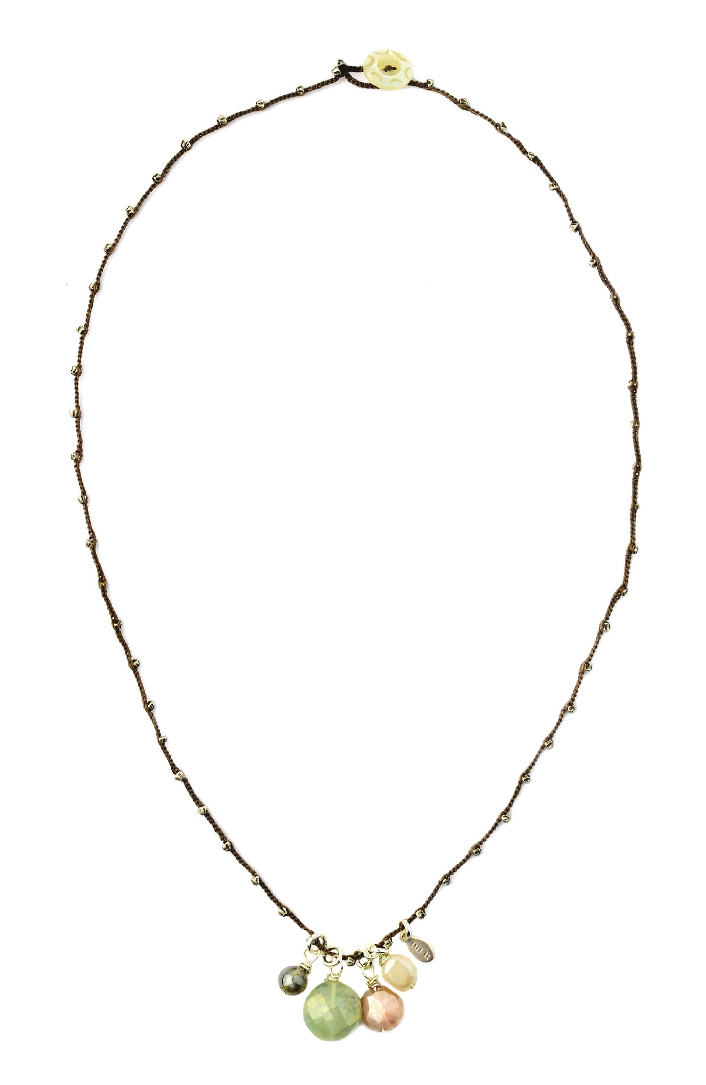 onujewelry.com - Isn't It Charming necklace featuring Mystic wire-wrapped gemstones by Donna Silvestri, On U Jewelry, Richmond, VA