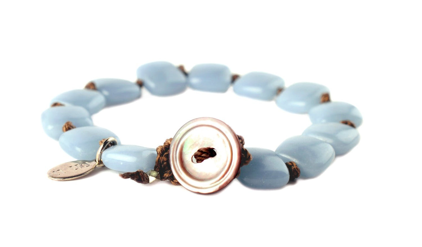 Square Knots - Angelite - On U Jewelry