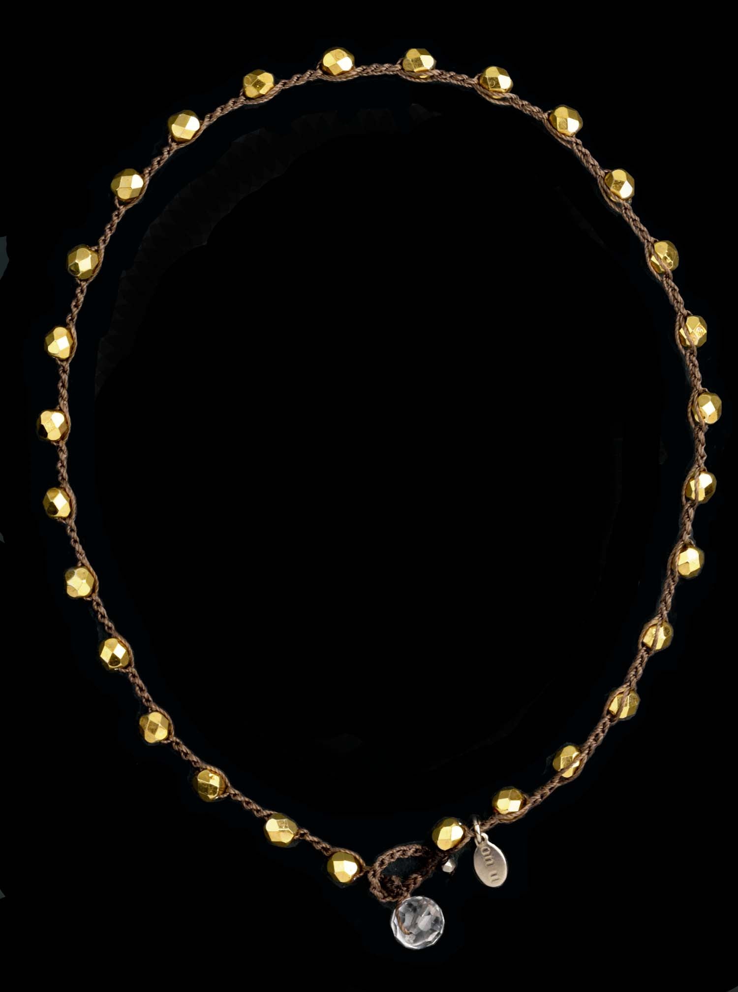 Dot Necklace - Large Bead - Silver & Gold - On U Jewelry