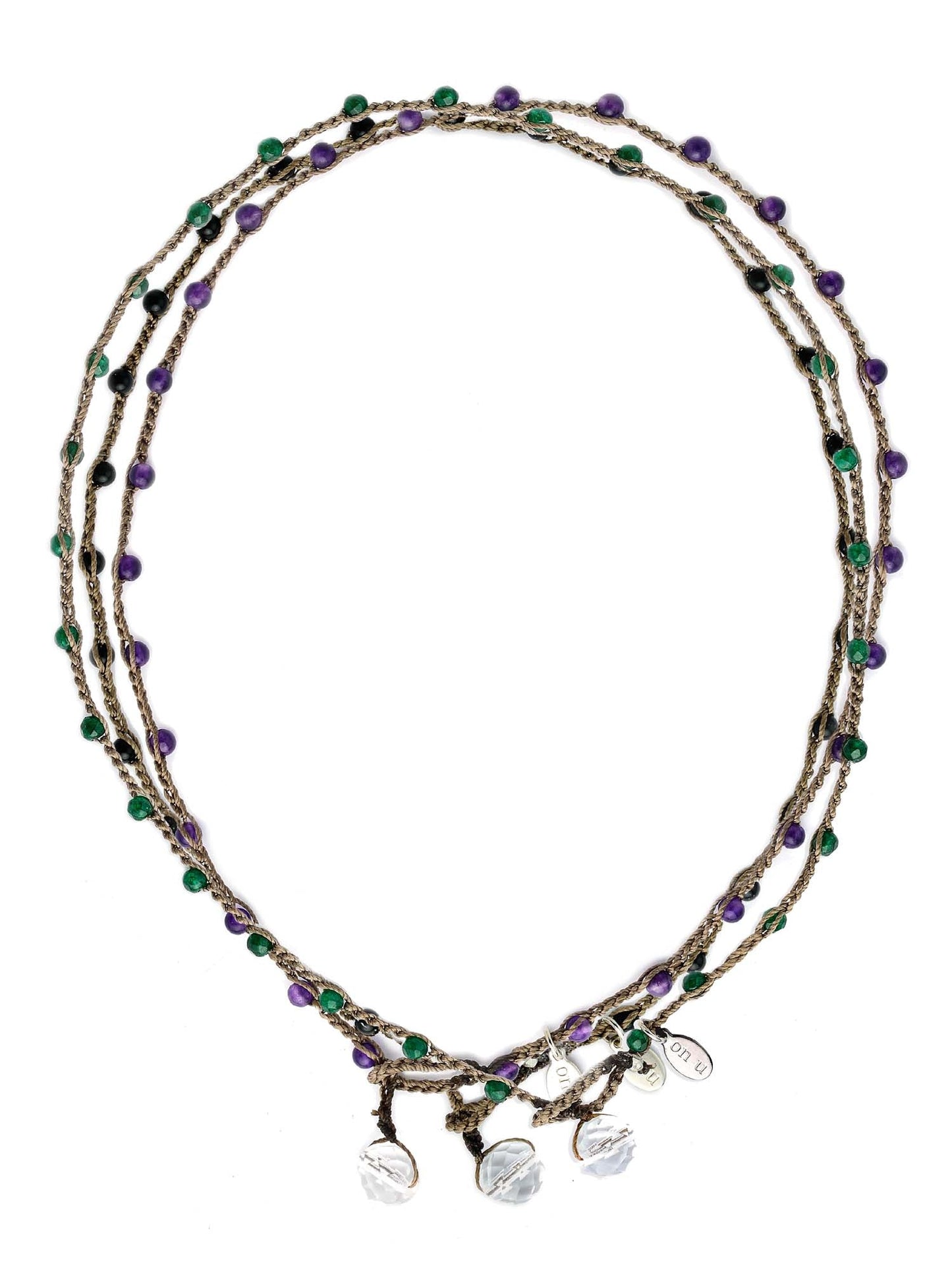 Dot Necklaces - Semi - Precious Small Bead - On U Jewelry