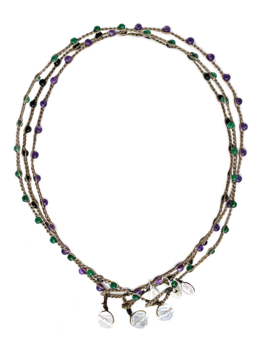 Dot Necklaces - Semi - Precious Small Bead - On U Jewelry