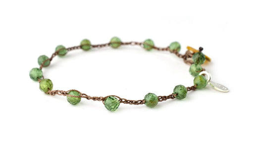 Dot - Semi - Precious Green Apatite - On U Jewelry