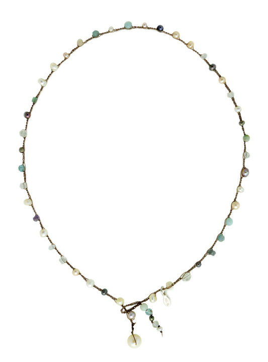 Maggie Necklace - Pearl Mix - On U Jewelry