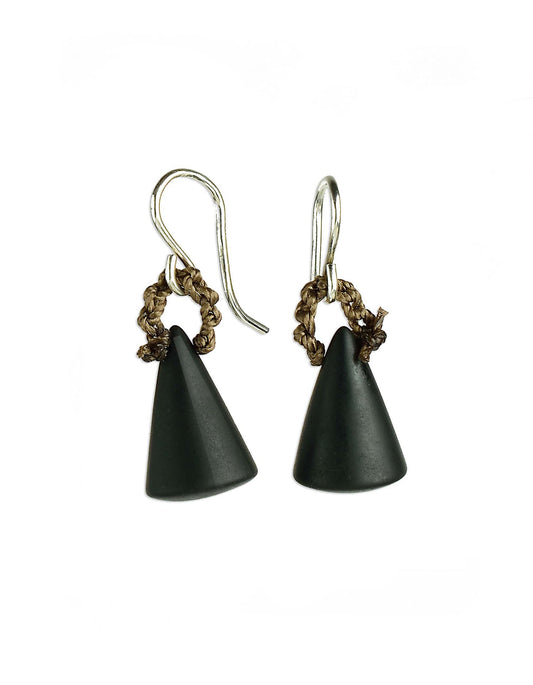 Onyx Black Hat Earrings - On U Jewelry