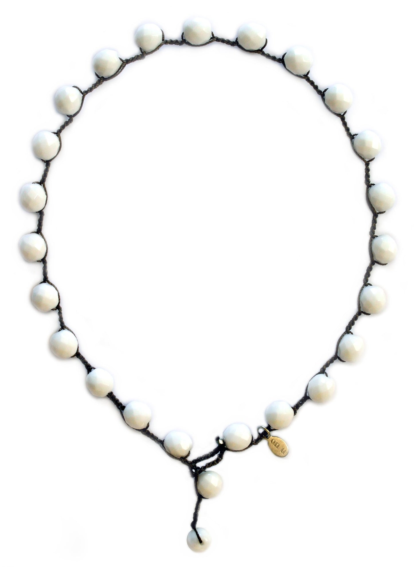 Bubble Necklace - White Chalk - On U Jewelry