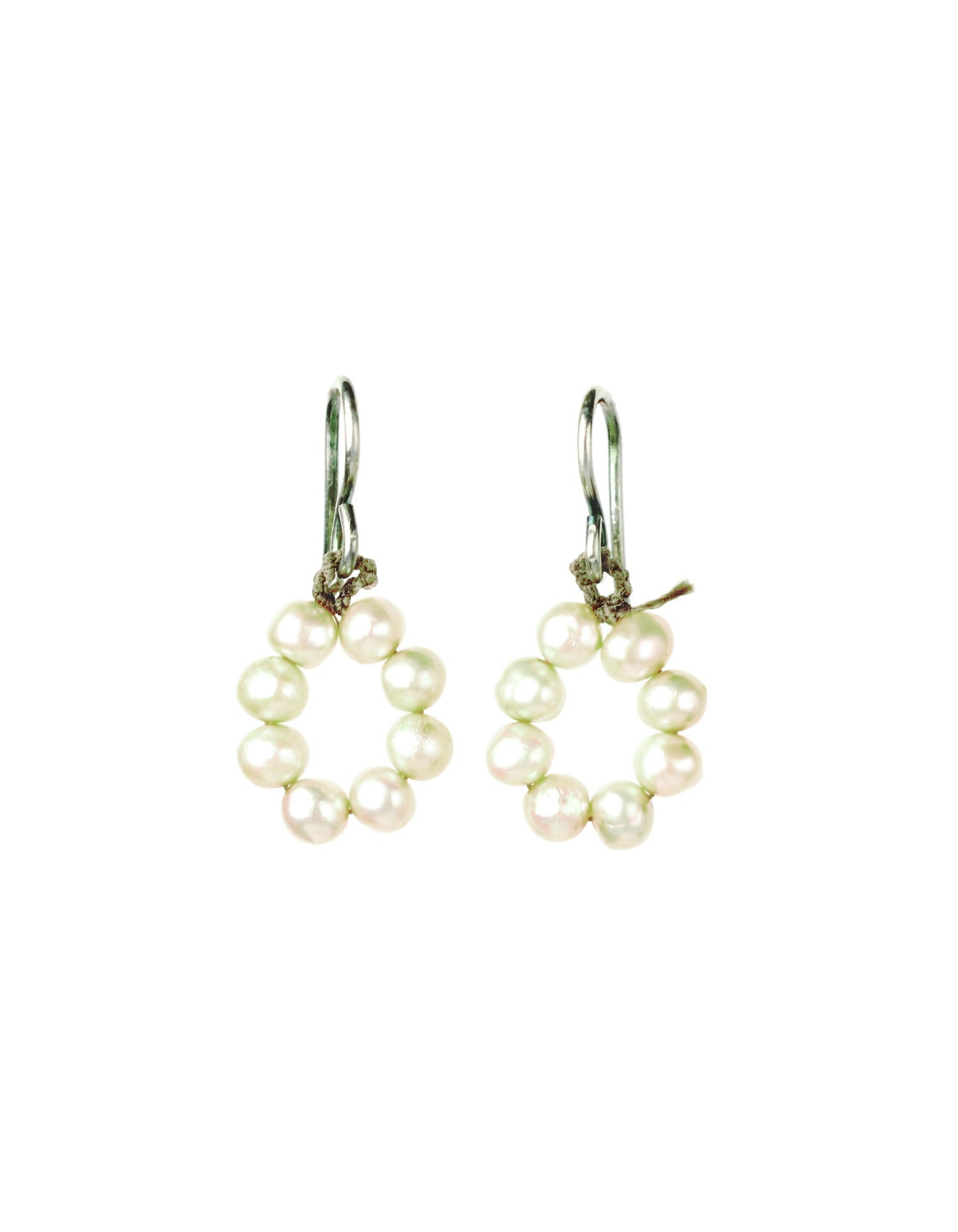 Circle of Life Earrings - Semi-Precious & Natural Pearl - On U Jewelry