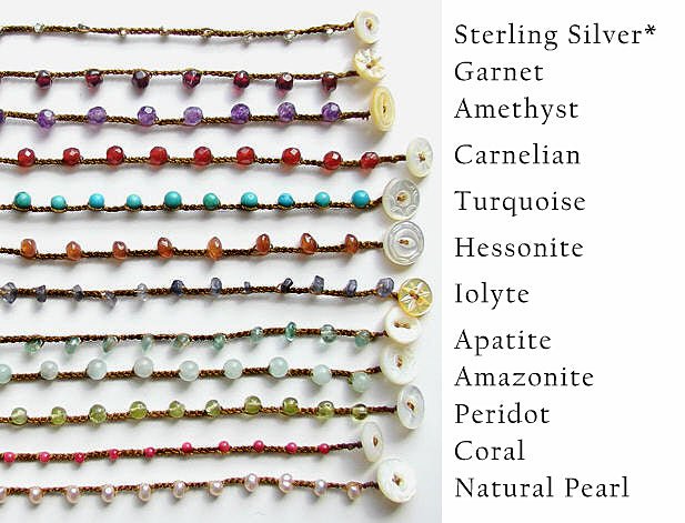 Dot Necklaces - Semi-Precious & Natural Pearl - 12 Options - On U Jewelry