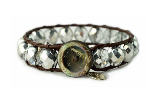 Gatsby - Large Bead -Silver - On U Jewelry