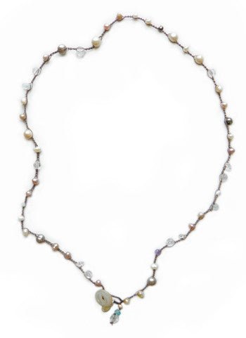 Maggie Necklace - Pearl Mix - On U Jewelry
