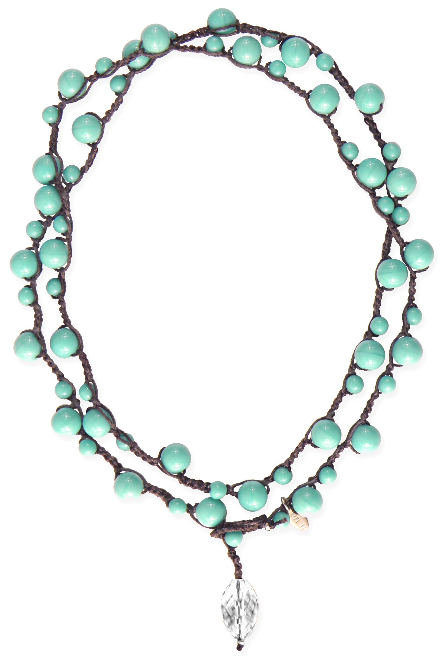 onujewelry.com - Michelle Necklace in Turquoise color handmade by Donna Silvestri, On U Jewelry, Richmond, VA