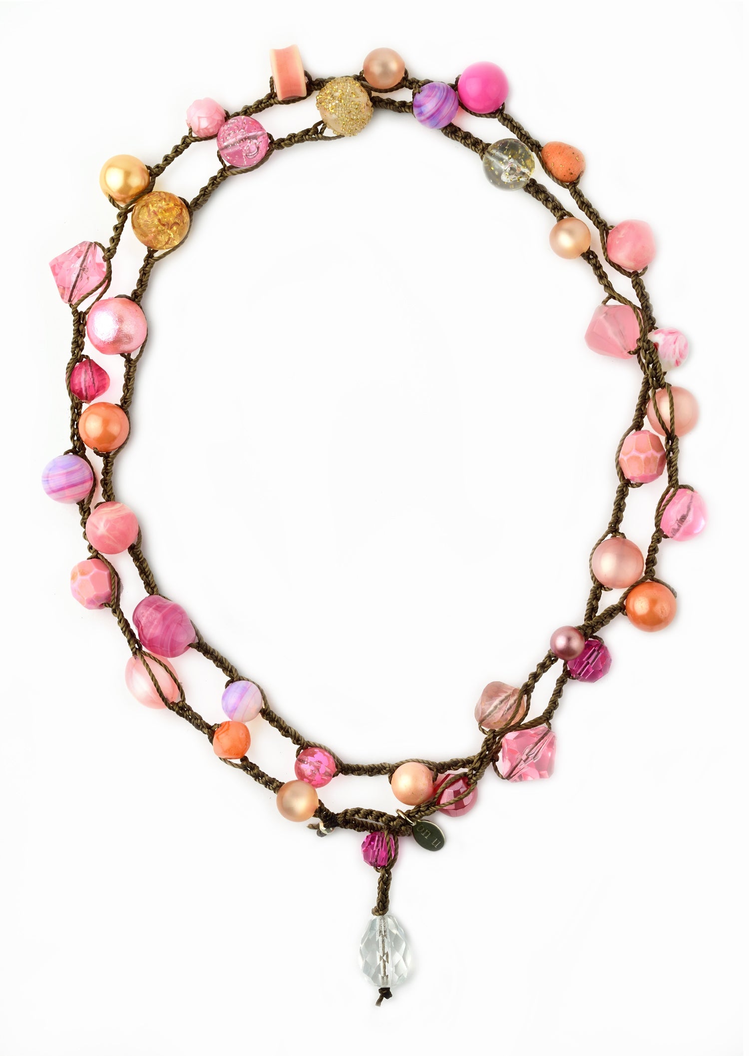onujewelry.com - Spring Fling Necklace - Pinks Version.  Created by Donna Silvestri, On U Jewelry, Richmond, VA