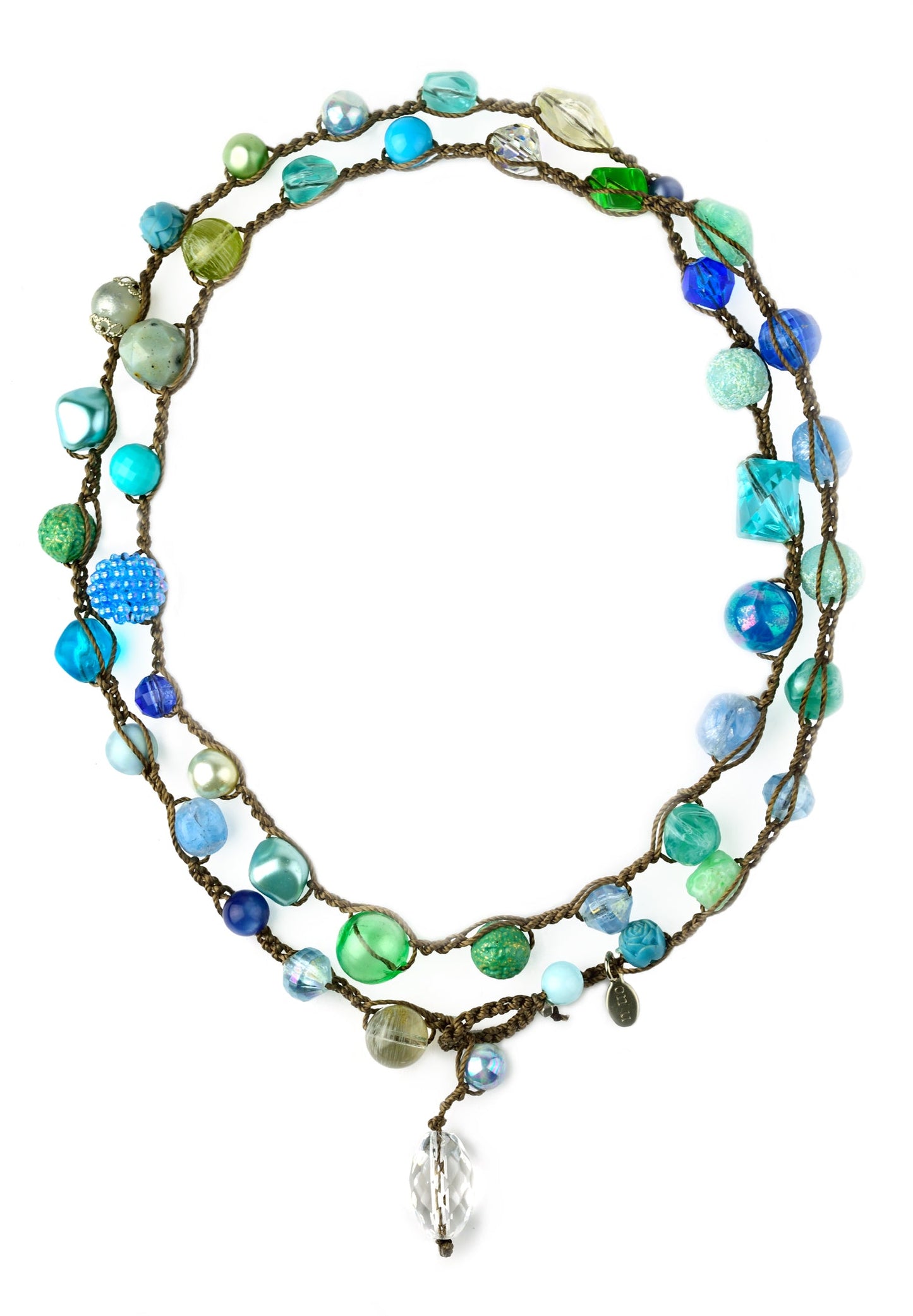 onujewelry.com - Spring Fling Necklace - Bluesy Version.  Created by Donna Silvestri, On U Jewelry, Richmond, VA