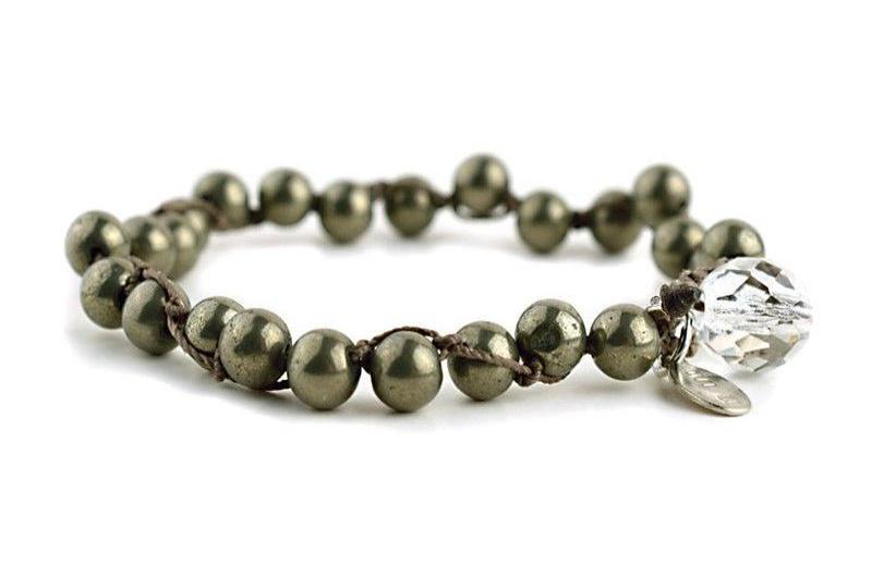 Why Knot Bracelet - Pyrite - On U Jewelry