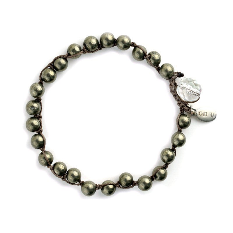 Why Knot Bracelet - Pyrite - On U Jewelry